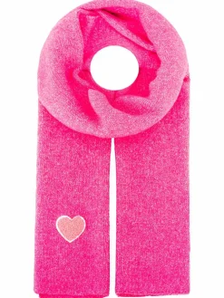 Sjaal "Herz" roze - (L)35 x (B)48 cm