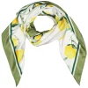 Sjaal in wit/groen