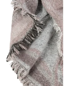 Sjaal lichtroze/grijs - (L)240 x (B)70 cm