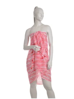 Sjaal roze/wit - (L)180 x (B)100 cm