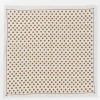 Sjaal "Sysette" geel/rood/wit - (L)55 x (B)55 cm