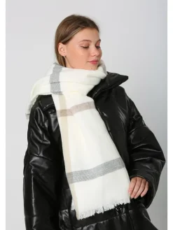 Sjaal wit - (L)180 x (B)70 cm
