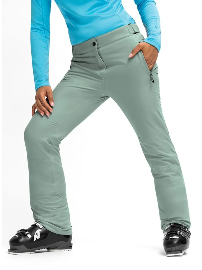 Skibroek "Vroni slim 2.0" grijsgroen