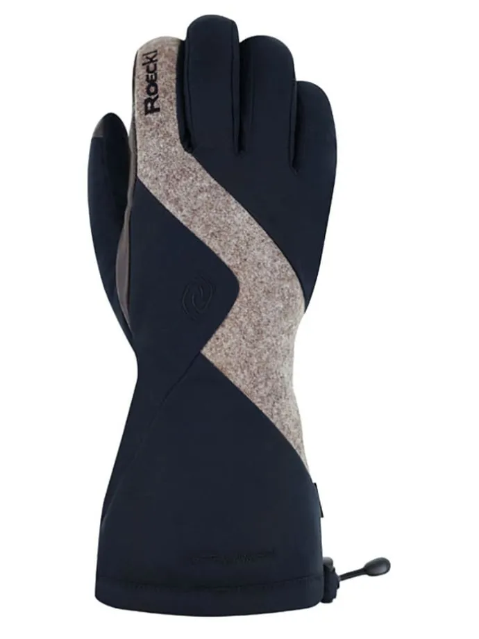 Ski-/snowboardhandschoenen "Serfaus" zwart/beige