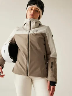 Ski-/snowboardjas "Iced" crème/beige