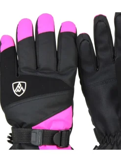 Ski-/snowboardvingerhandschoenen "Miss" zwart/roze