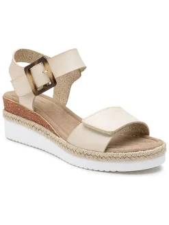 Sleehaksandalen beige