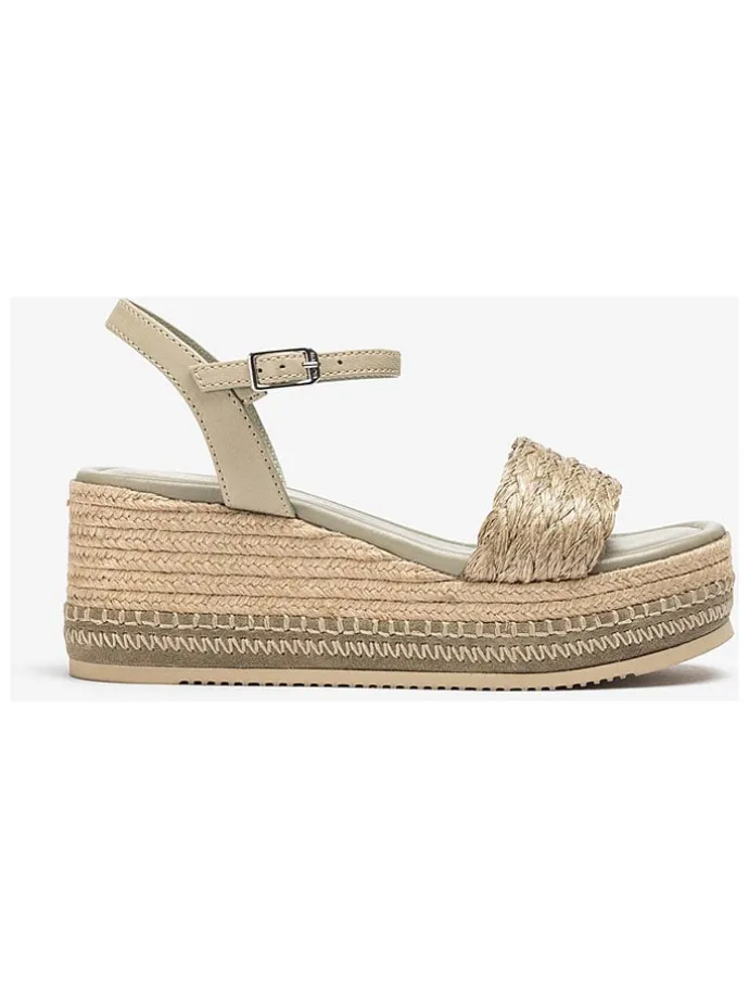 Sleehaksandalen beige