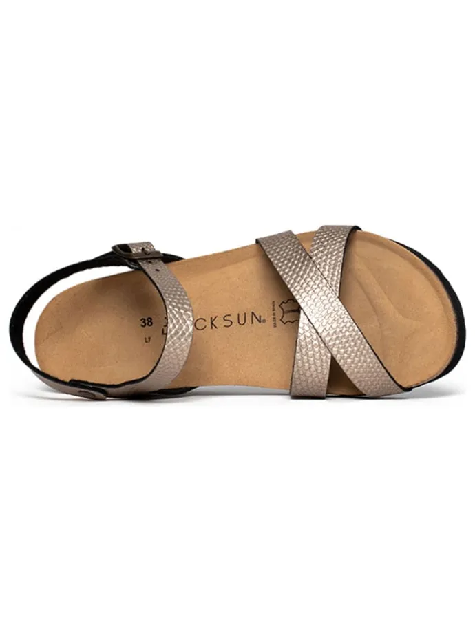 Sleehaksandalen bronskleurig