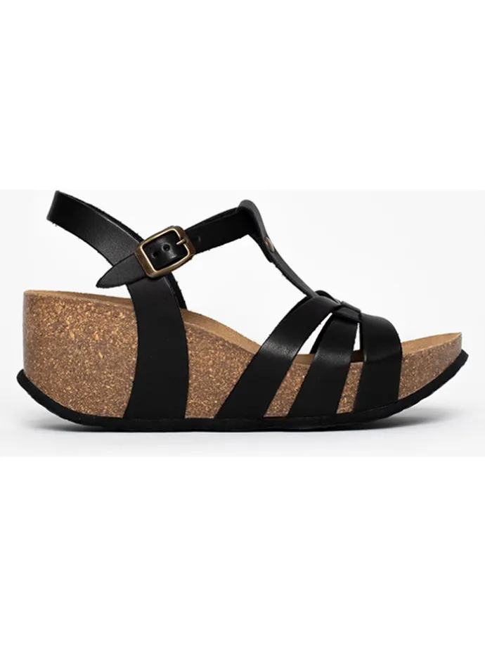 Sleehaksandalen "Cagliari" zwart
