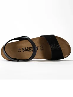 Sleehaksandalen "Calabria" zwart