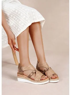 Sleehaksandalen camel