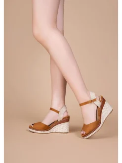 Sleehaksandalen camel