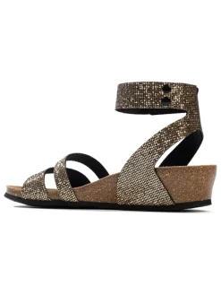 Sleehaksandalen "Camiri" goudkleurig