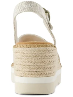 Sleehaksandalen crème