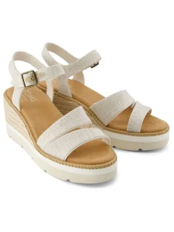 Sleehaksandalen crème