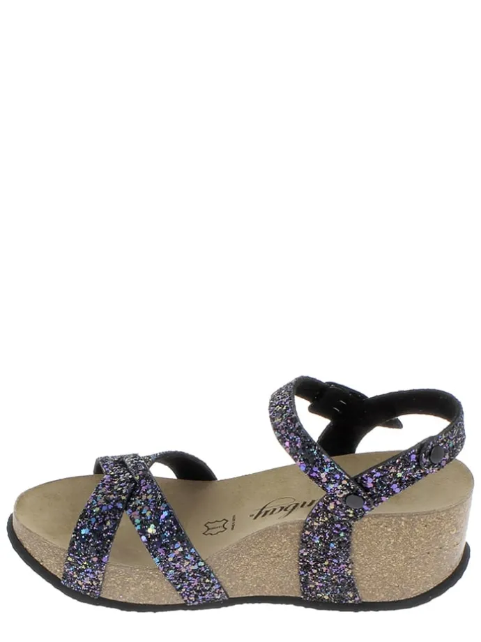 Sleehaksandalen donkerblauw