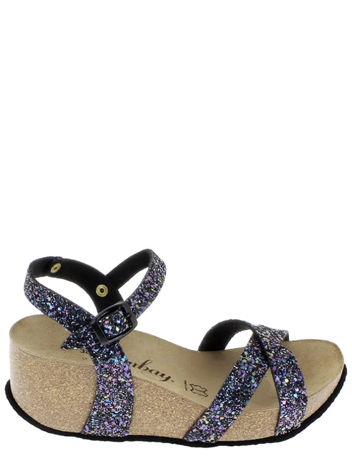 Sleehaksandalen donkerblauw