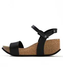 Sleehaksandalen "Hongkong" zwart