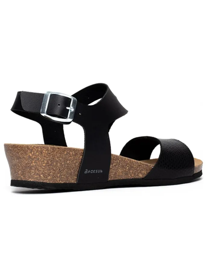 Sleehaksandalen "Lamezia" zwart