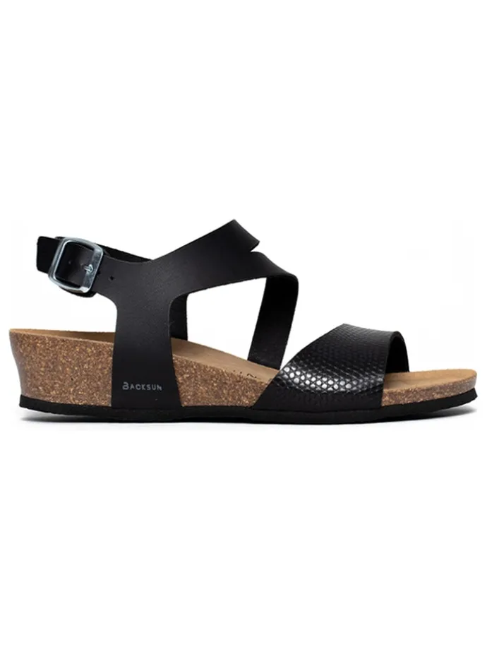 Sleehaksandalen "Lamezia" zwart