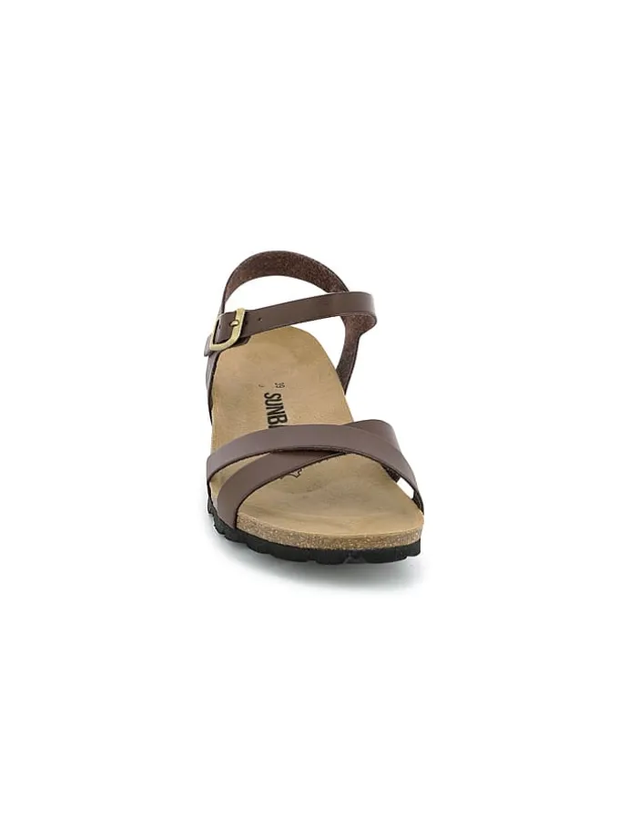 Sleehaksandalen "Lecheria" bruin