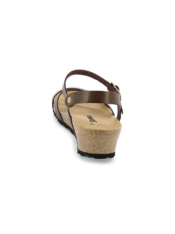 Sleehaksandalen "Lecheria" bruin