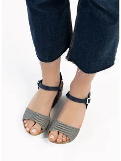 Sleehaksandalen "Maya" donkerblauw