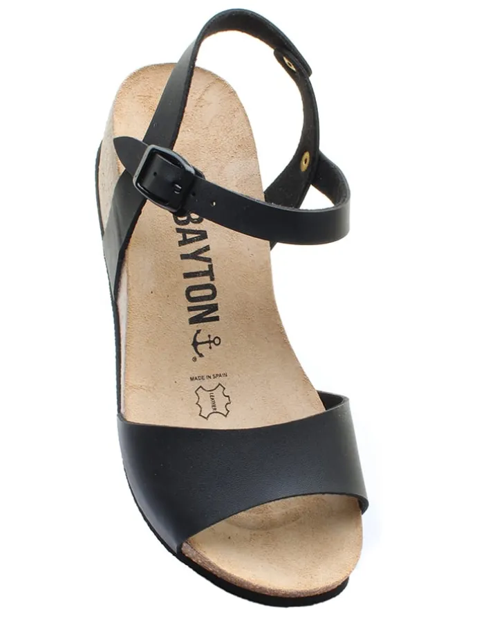 Sleehaksandalen "Mayba" zwart