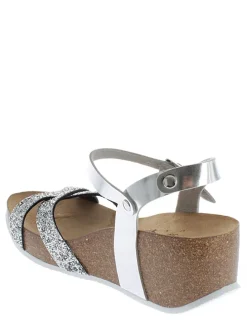 Sleehaksandalen "Pivoine" zilverkleurig