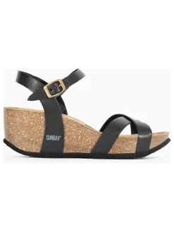 Sleehaksandalen "Pivoine" zwart