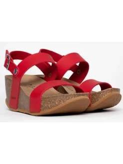 Sleehaksandalen rood