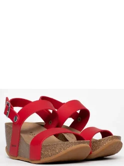 Sleehaksandalen rood