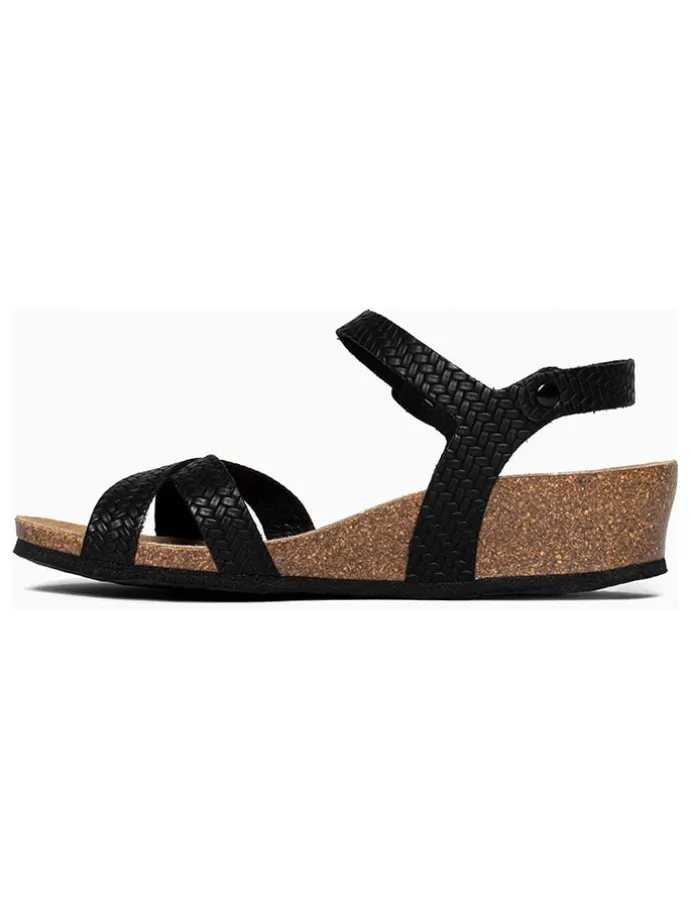 Sleehaksandalen "Semi-Compensees" zwart
