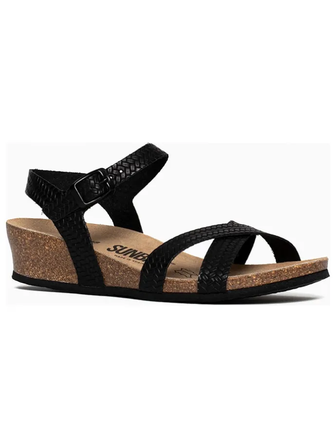 Sleehaksandalen "Semi-Compensees" zwart