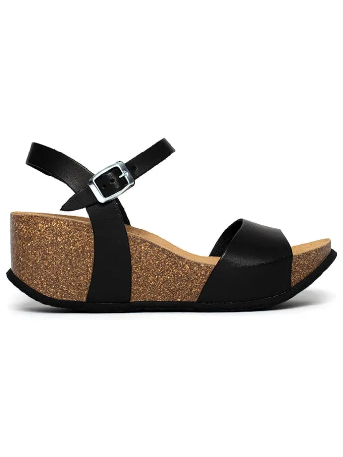 Sleehaksandalen "Yucca" zwart