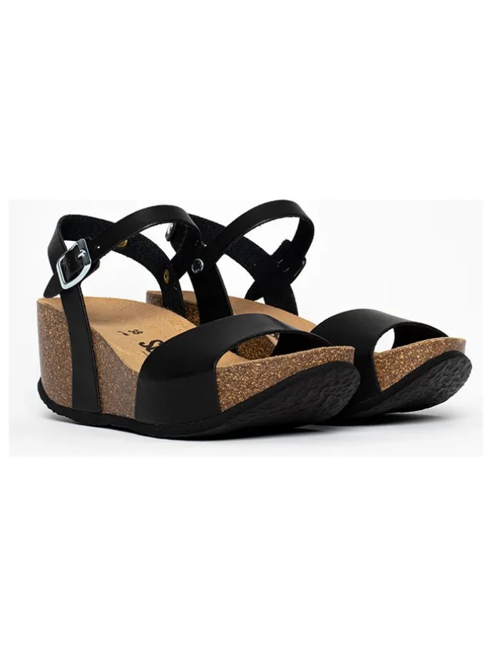 Sleehaksandalen "Yucca" zwart