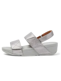 Sleehaksandalen zilverkleurig