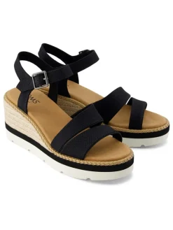 Sleehaksandalen zwart