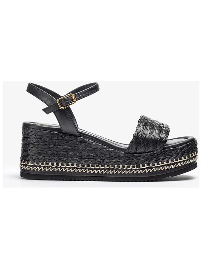 Sleehaksandalen zwart