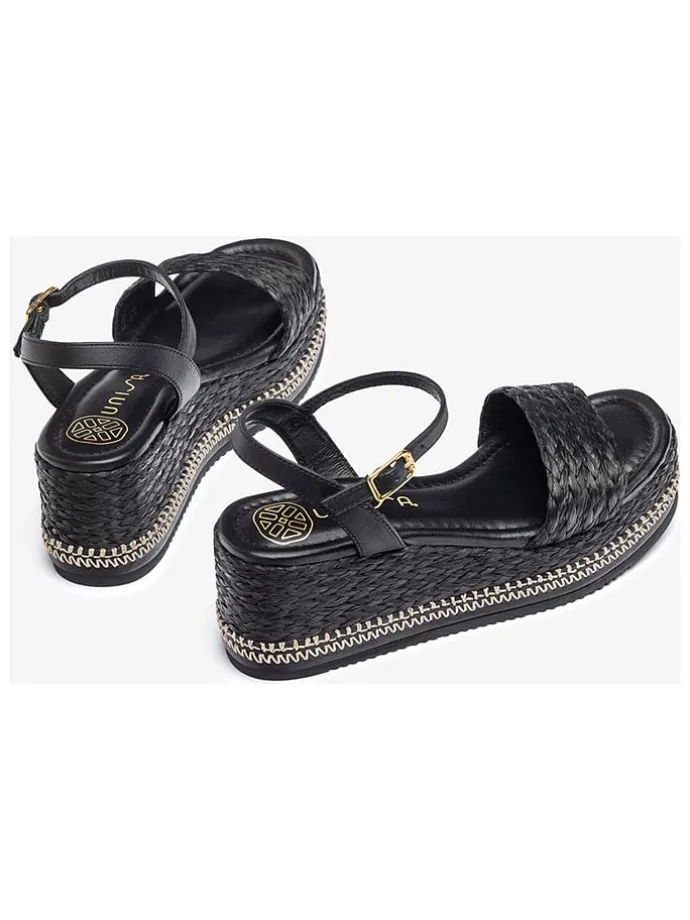Sleehaksandalen zwart