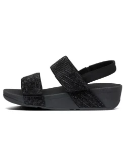Sleehaksandalen zwart