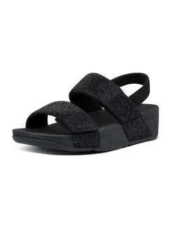 Sleehaksandalen zwart
