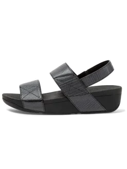Sleehaksandalen zwart