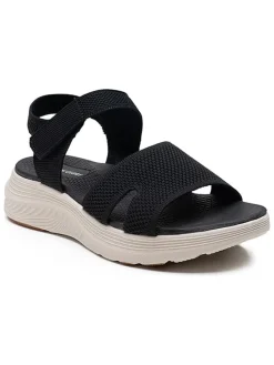 Sleehaksandalen zwart