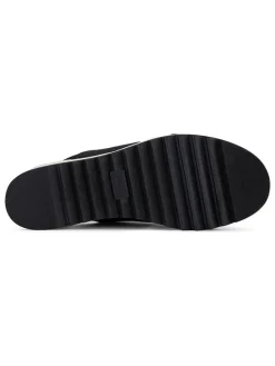 Sleehaksandalen zwart