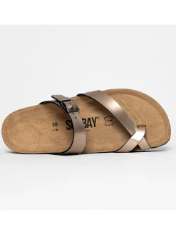 Sleehakslippers "Acheron" goudkleurig
