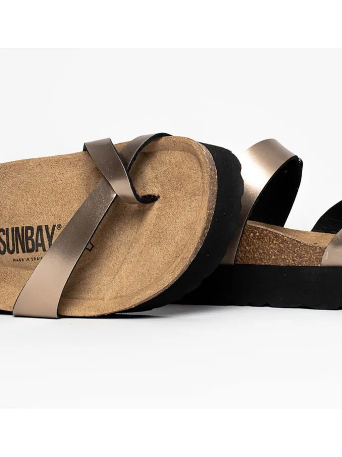Sleehakslippers "Acheron" goudkleurig
