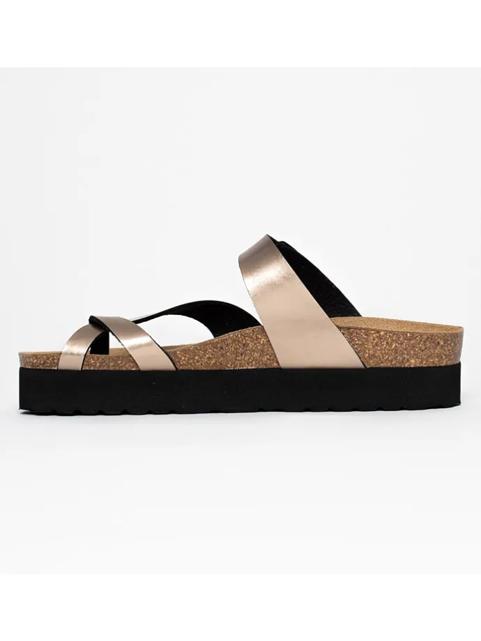 Sleehakslippers "Acheron" goudkleurig
