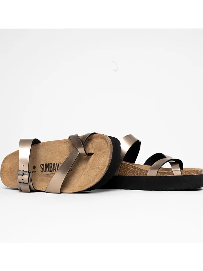 Sleehakslippers "Acheron" goudkleurig